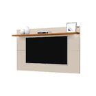 Rack E Painel Para Tv Arsenal 2 Nichos Off White Nature