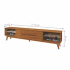 Rack E Painel Para Tv Clermont 4 Nichos Nature