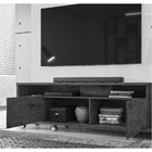 Rack E Painel Para Tv Com Rodízios Lass Cinza Tauari