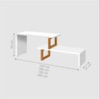 Rack E Painel Para Tv E Led Leicester Branco Nature