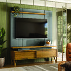 Rack E Painel Para Tv Madagáscar Freijó Cinza Perolizado