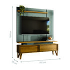 Rack E Painel Para Tv Madagáscar Freijó Cinza Perolizado