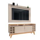 Rack E Painel Para Tv Marselha Off White/noce
