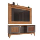 Rack E Painel Para Tv Oliver Noce/cinza
