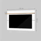 Rack E Painel Para Tv Vallecano 3 Portas Branco Nature