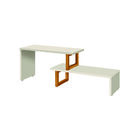 Rack E Painel Para Tv Verona 3 Portas Off White Nature