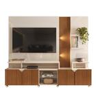 Rack E Painel Ripado Prateleiras E Nichos Off White Tauari