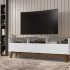 Rack Elegant Cinamomo/branco - Bechara Móveis