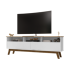 Rack Elegant Cinamomo/branco - Bechara Móveis