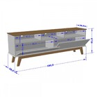 Rack Elegant Cinamomo/preto Fosco – Bechara Móveis