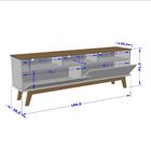 Rack Elegant Cinamomo/titanium – Bechara Móveis