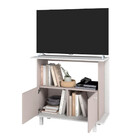 Rack Em Mdp Com 2 Portas 1 Prateleira E 1 Nicho Para Tvs De A