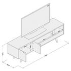 Rack Encantado Para Tv Até 75" 2 Portas E Nicho New Avelã E P