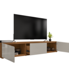 Rack Eros 1.80 Cedro/off White - Casa D Móveis