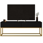 Rack Eros Estilo Industrial Para Sala De Esta Tv 50 Preto