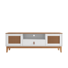 Rack Esmeralda 1.60 Branco/noce - Casa D Móveis