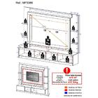 Rack Estante C/ Painel E Suporte Tv 65" E 2 Portas Oslo Multi