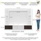 Rack Estante C/ Painel E Suporte Tv 65" E 2 Portas Oslo Multi