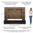 Rack Estante C/ Painel Tv 65" E 2 Portas Oslo Multimóveis Mad