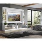 Rack Estante C/ Painel Tv 65" E Espelho Oslo Multimóveis Bran