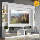 Rack Estante C/ Painel Tv 65" E Espelho Oslo Multimóveis Bran