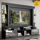 Rack Estante C/ Painel Tv 65" E Espelho Oslo Multimóveis Pret