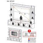 Rack Estante C/ Suporte Tv 65" E Espelho Oslo Multimóveis Bra