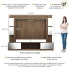 Rack Estante C/ Suporte Tv 65" E Espelho Oslo Multimóveis Mad