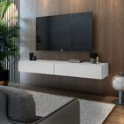 Rack Estante Estilo Bancada Para Sala Quarto C/2 Gavetas Mdf