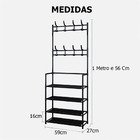 Rack Estante Sapateira Arara Organizadora Roupa Sapato Tenis