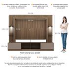 Rack Estante Tv 65" Com Leds Berlim Multimóveis Madeirado/lac