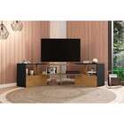 Rack Extensível Inovatta Preto E Freijó