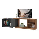 Rack Extensível Para Tv Até 55 Polegadas 1 Porta 3 Nichos Yes