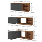 Rack Extensível Para Tv Até 55 Polegadas 1 Porta 3 Nichos Yes