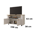 Rack Fenice Cinamomo Off White - Bechara Móveis