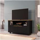 Rack Fenice Cinamomo Preto Fosco - Bechara Móveis