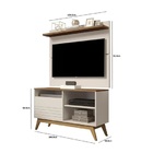 Rack Fenix Com Painel Para Tv Até 43 Polegadas Vivare Off Whi