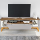 Rack Florença 1.8 Off White/cinamomo - Bechara Móveis