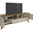 Rack Florença 1.8 Off White/naturalle - Bechara Móveis