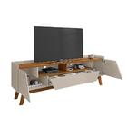 Rack Florença 1.8 Off White/naturalle - Bechara Móveis