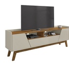 Rack Florença 1.8 Off White/naturalle - Bechara Móveis