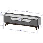 Rack Florença 1.8 Titanium/naturalle - Bechara Móveis