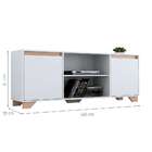 Rack Friso Branco E Siena 160 Cm