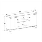 Rack Friso Branco E Siena 180 Cm