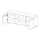 Rack Friso Grafite E Siena 160 Cm