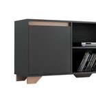 Rack Friso Grafite E Siena 160 Cm