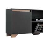 Rack Friso Grafite E Siena 180 Cm