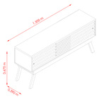 Rack Frizz 1.5 Fendi E Naturale 150 Cm