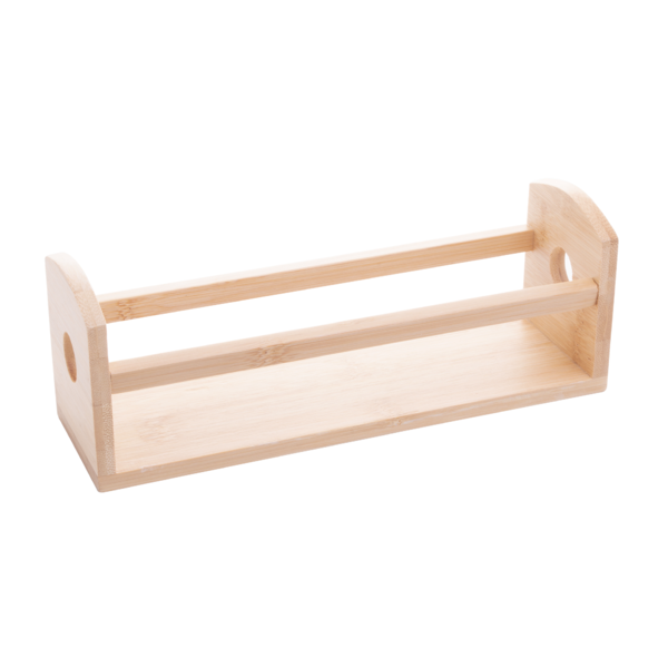 Rack Galheteiro Suporte Porta Tempero De Bambu 22x6,5x8cm