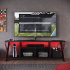 Rack Gamer Para Tv Até 60 Polegadas Industrial Com Iluminação